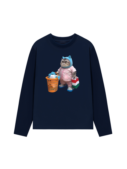 Áo Thun Dài Tay Animal Mood Mommy Meow