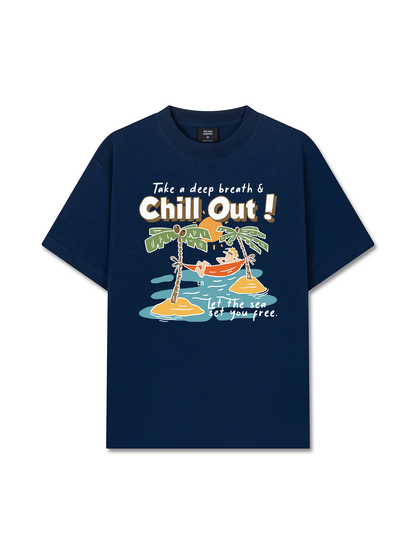 Áo Thun Relaxed Fit Summer Vibes Chill Out