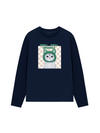 Áo Thun Dài Tay Animal Mood Meow Green Pink