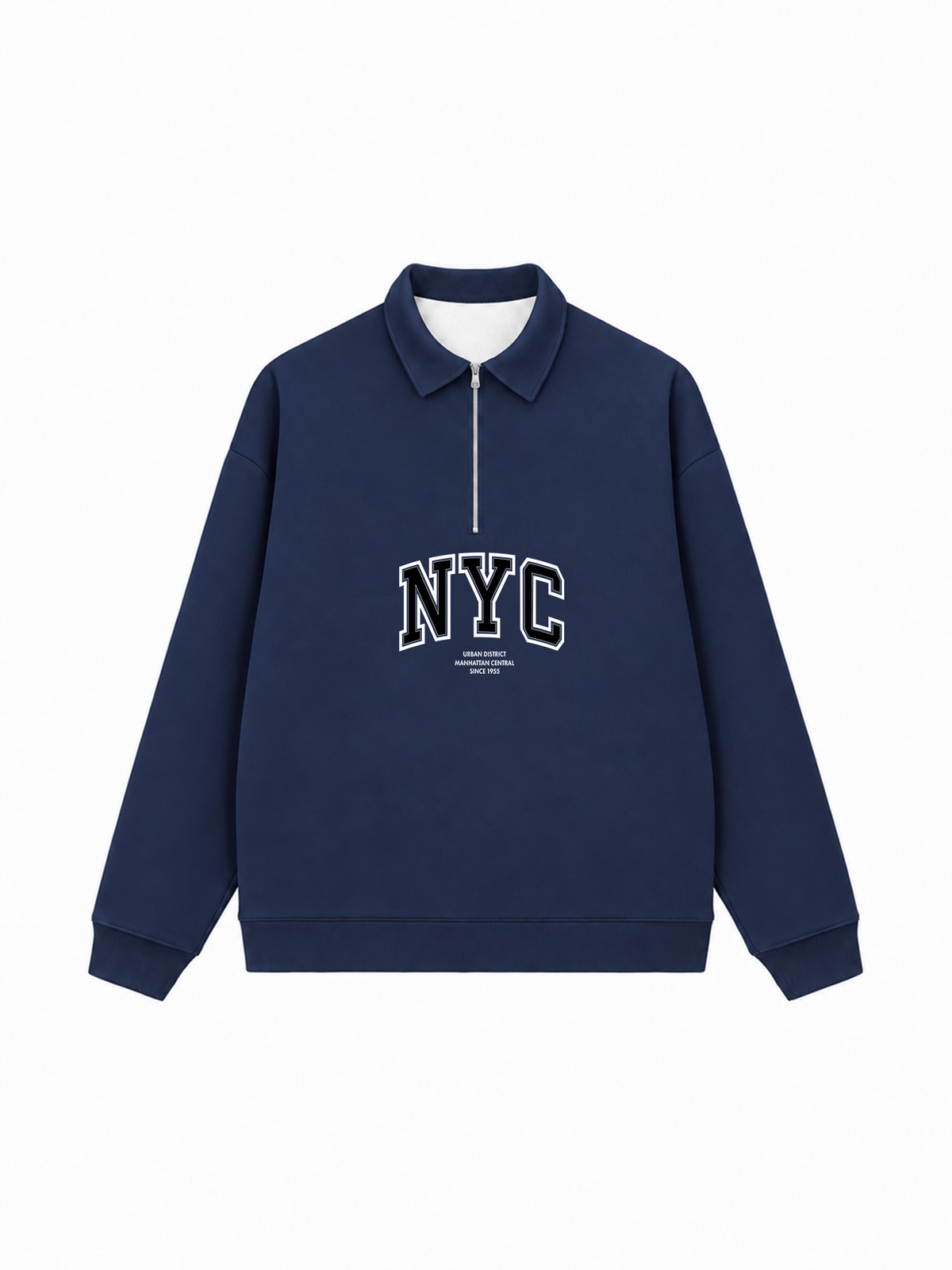 Áo Sweater Polo Nỉ Hai Da NYC URBAN DISTRICT