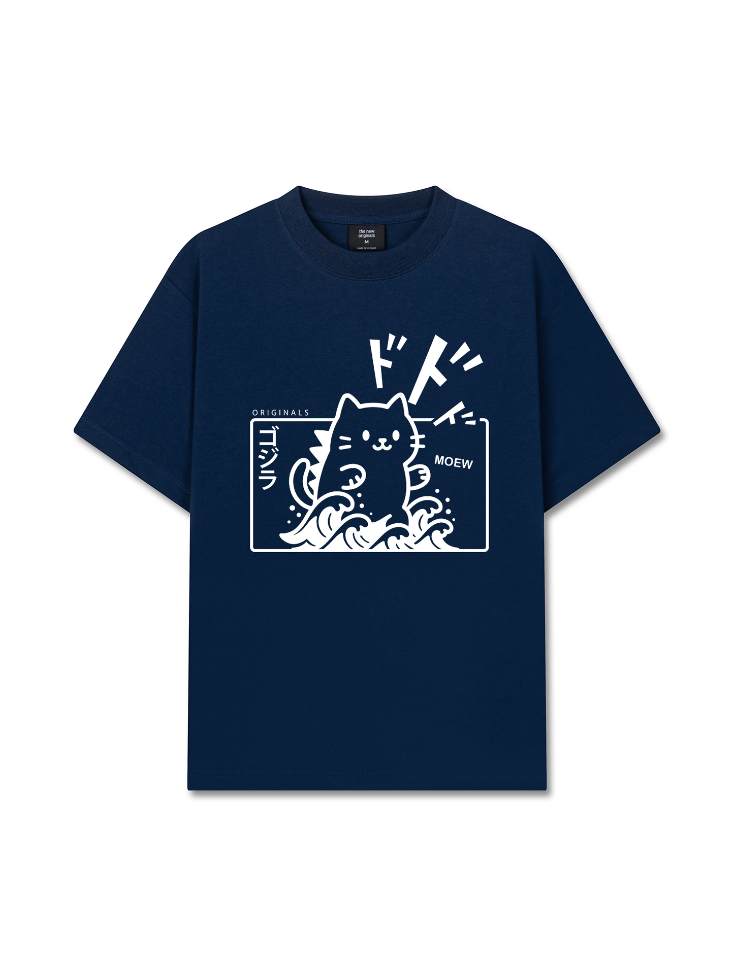 Áo Thun Relaxed Fit Japan Spirit Godzilla Meow