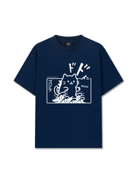 Áo Thun Relaxed Fit Japan Spirit Godzilla Meow