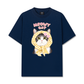 Áo Thun Relaxed Fit Meowy Cat Yellow Plaid