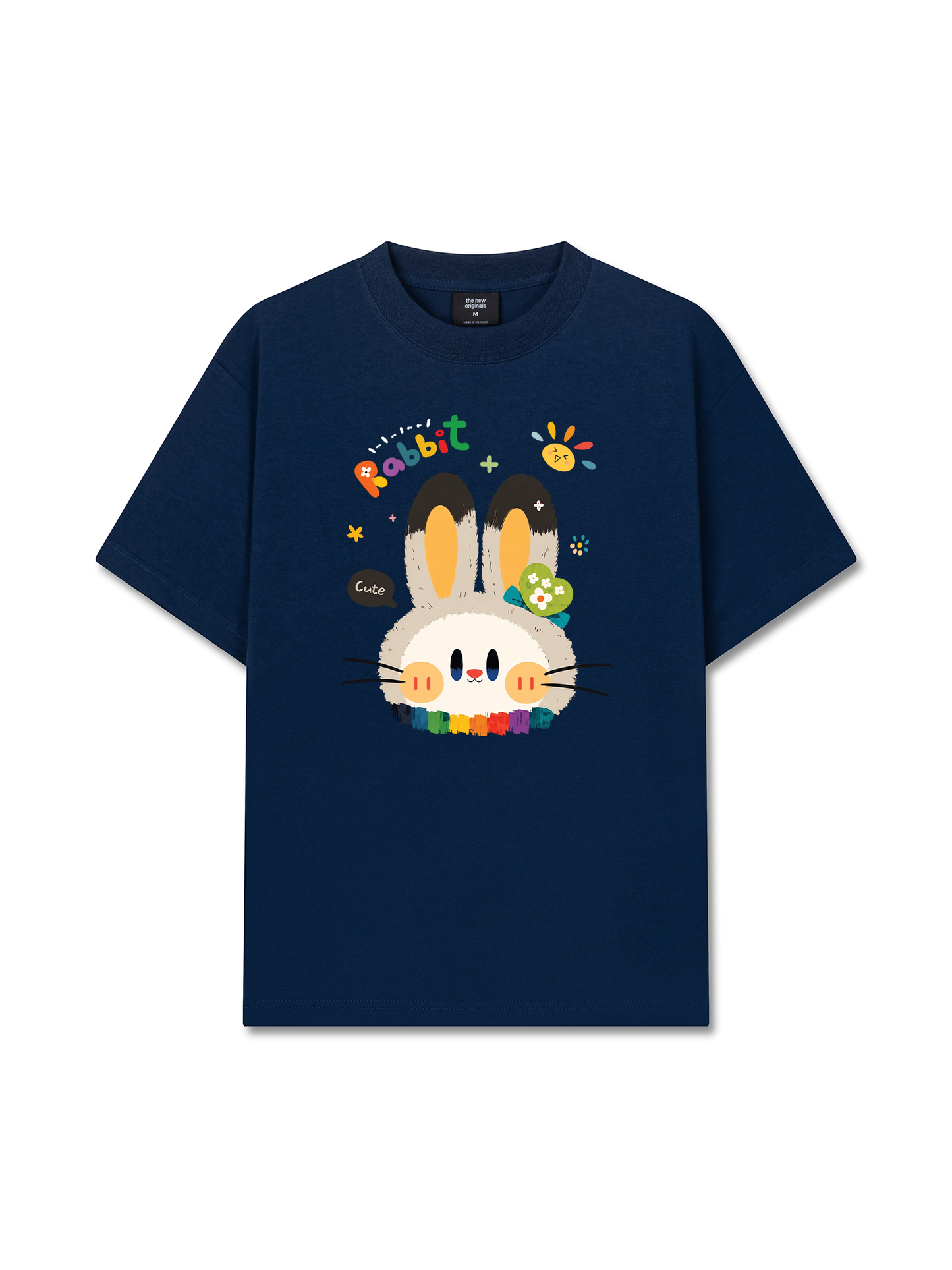 Áo Thun Relaxed Fit Rainbow Rabbit