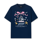 Áo Thun Relaxed Fit Cute Girl Pink Bow And Animal
