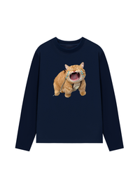 Áo Thun Dài Tay Animal Mood Funny Meow