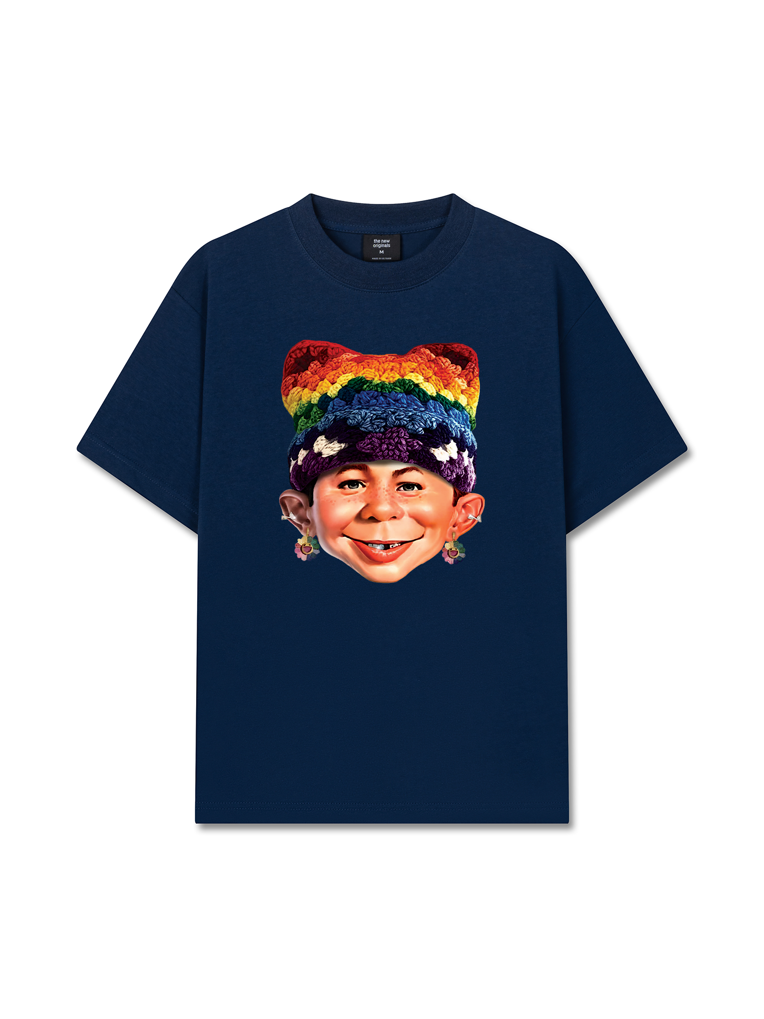 Áo Thun Relaxed Fit Bad Boy & Rainbow Crochet Hat
