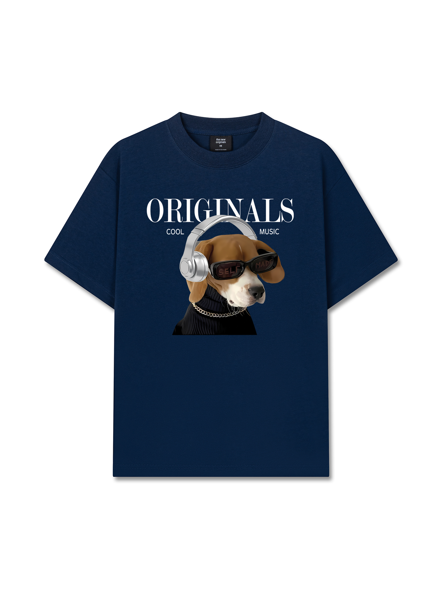 Áo Thun Relaxed Fit Animal Mood Cool Music Dog