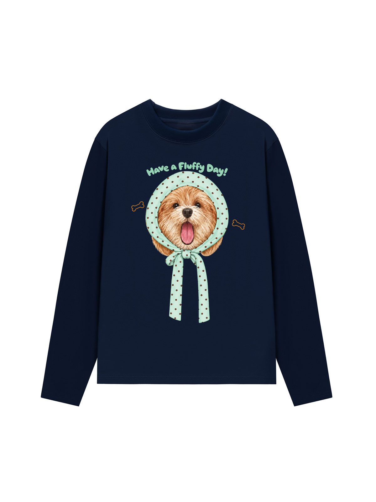 Áo Thun Dài Tay Blue Tiffany Have A Fluffy Day !