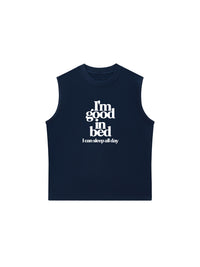 Áo Ba Lỗ Relaxed Fit Life Vibe Good In Bed