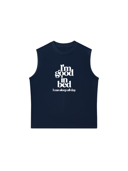 Áo Ba Lỗ Relaxed Fit Life Vibe Good In Bed