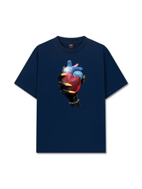 Áo Thun Relaxed Fit Handheld colorful rhinestone art heart