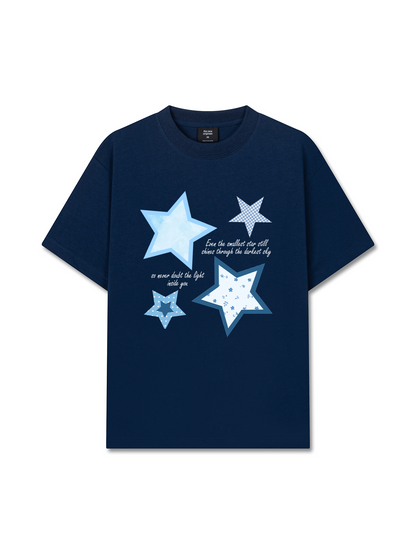 Áo Thun Relaxed Fit Daily Cuties Blue Star Mood