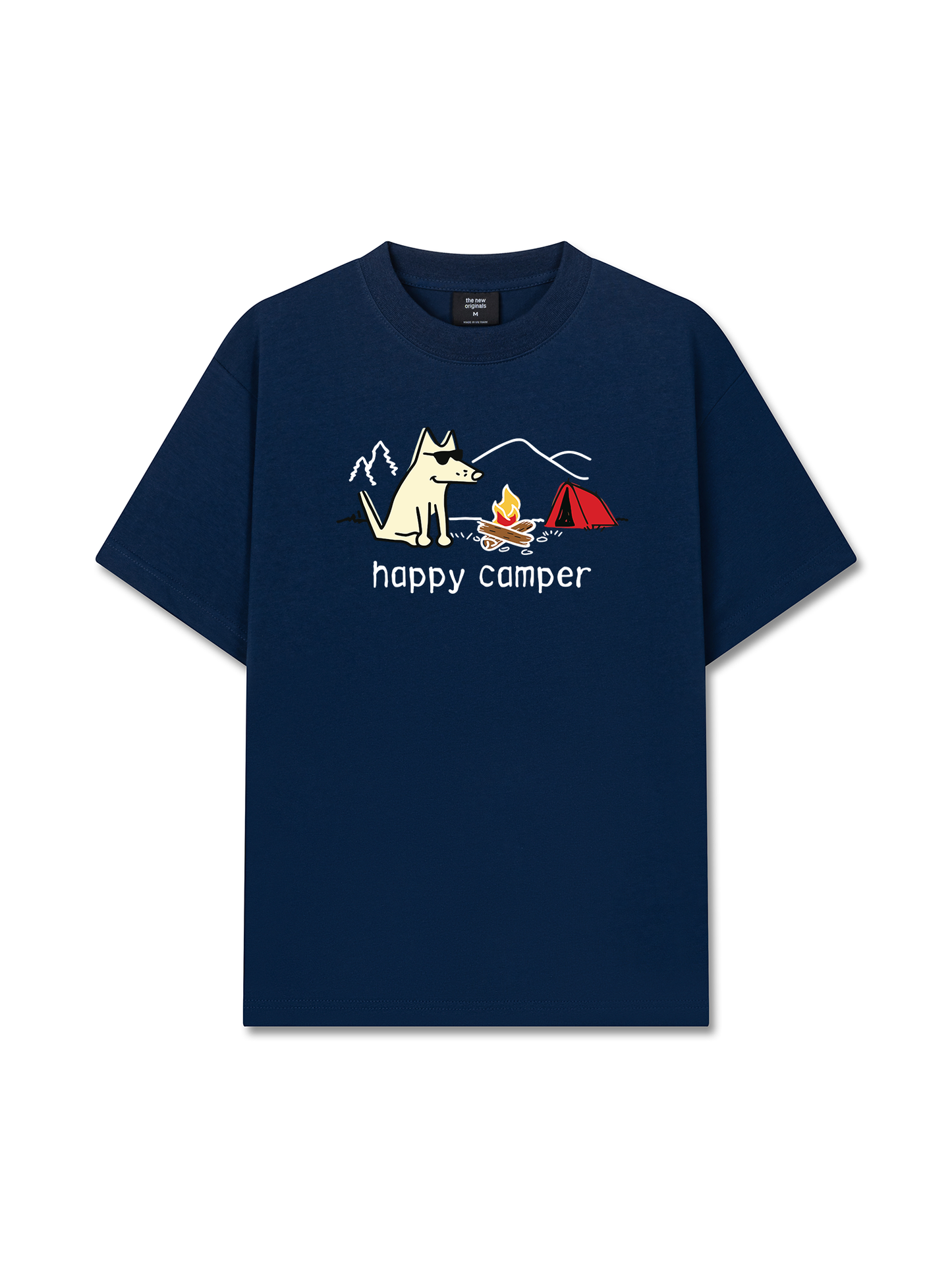 Áo Thun Relaxed Fit Go Outside Happy Camper Dog