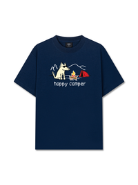 Áo Thun Relaxed Fit Go Outside Happy Camper Dog