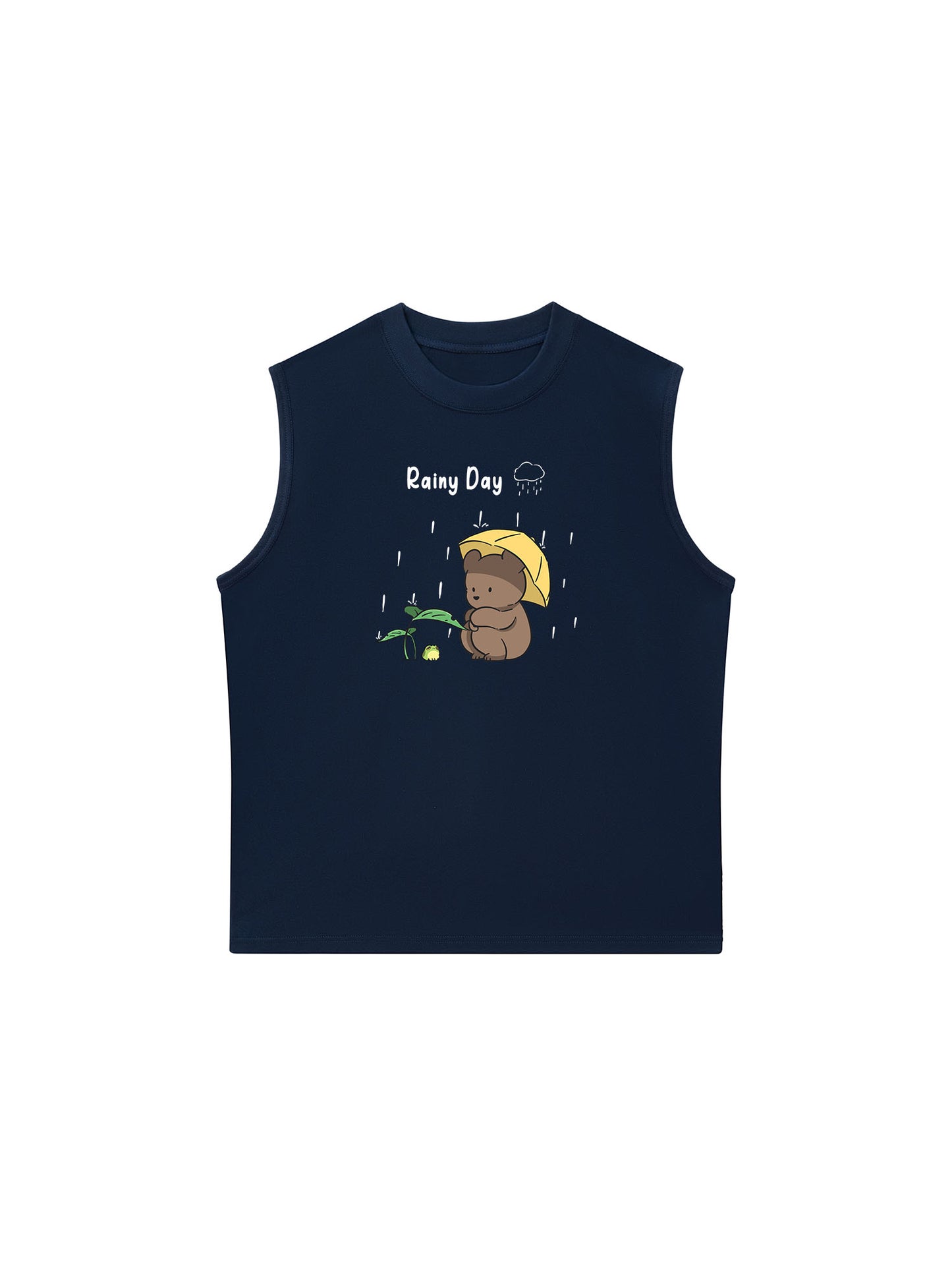 Áo Ba Lỗ Relaxed Fit Teddy Land Teddy Rainy Day