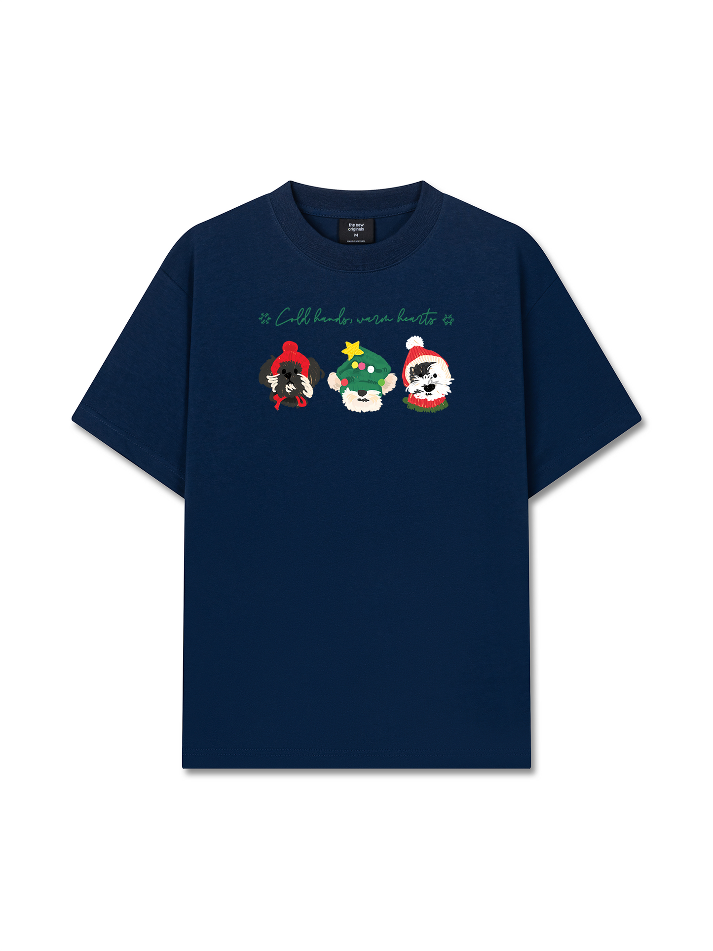 Áo Thun Relaxed Fit Animal Mood Cold Hand Warrm Heart
