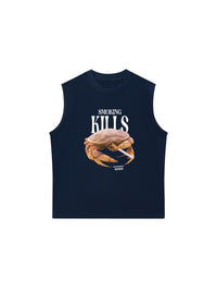Áo Ba Lỗ Relaxed Fit Ocean Smoking Kills