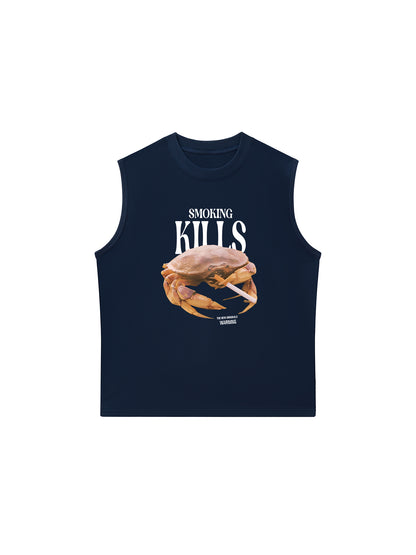 Áo Ba Lỗ Relaxed Fit Ocean Smoking Kills