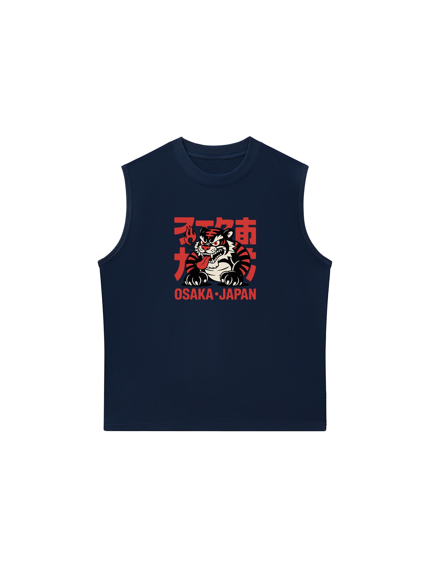 Áo Ba Lỗ Relaxed Fit Black Tiger