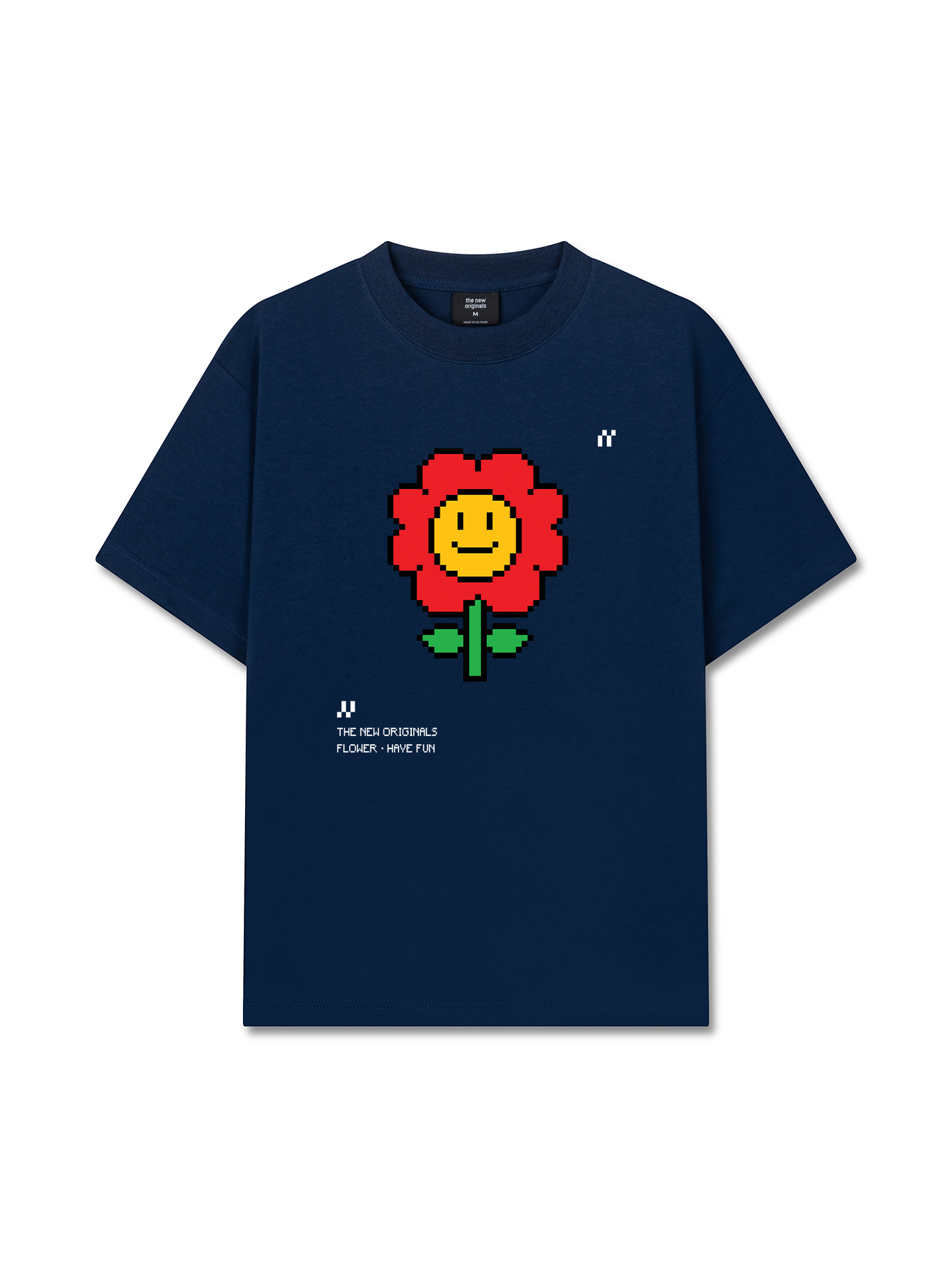 Áo Thun Relaxed Fit Pixel Universe Flower