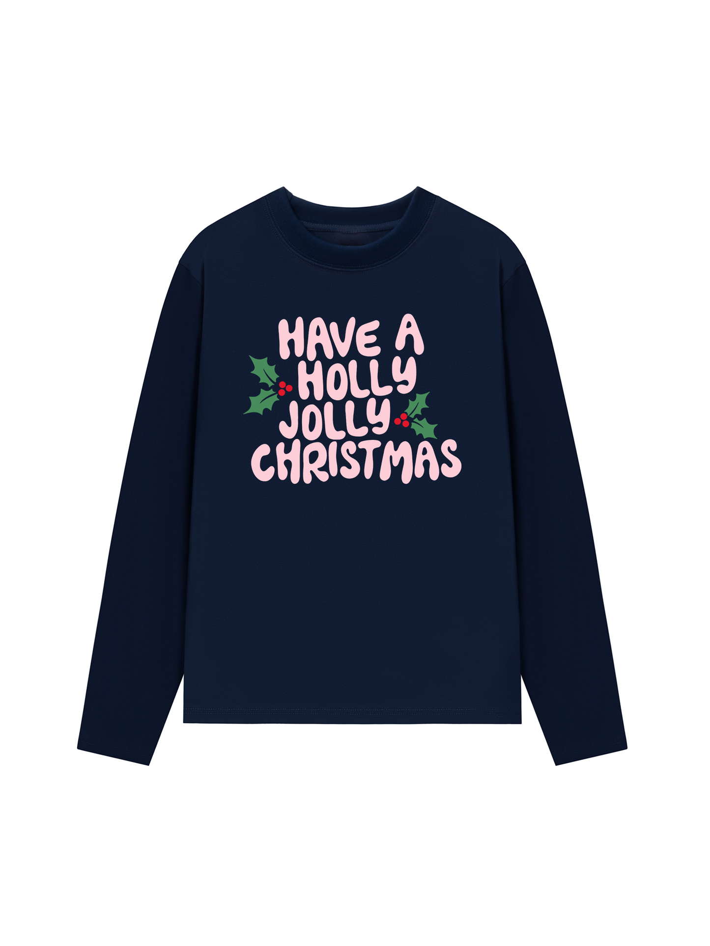 Áo Thun Dài Tay Holly Jolly Christmas