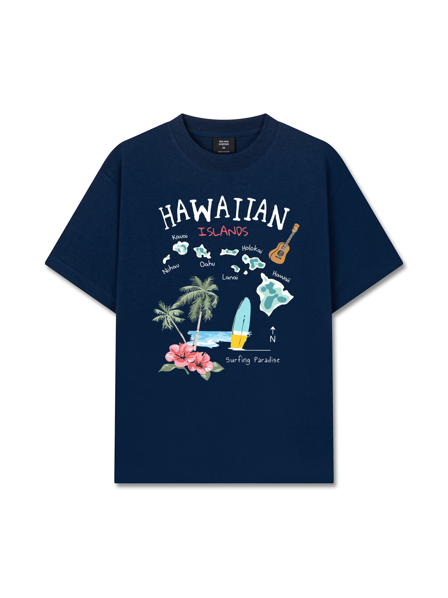 Áo Thun Relaxed Fit Summer Vibes Hawaiian