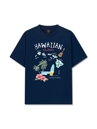 Áo Thun Relaxed Fit Summer Vibes Hawaiian