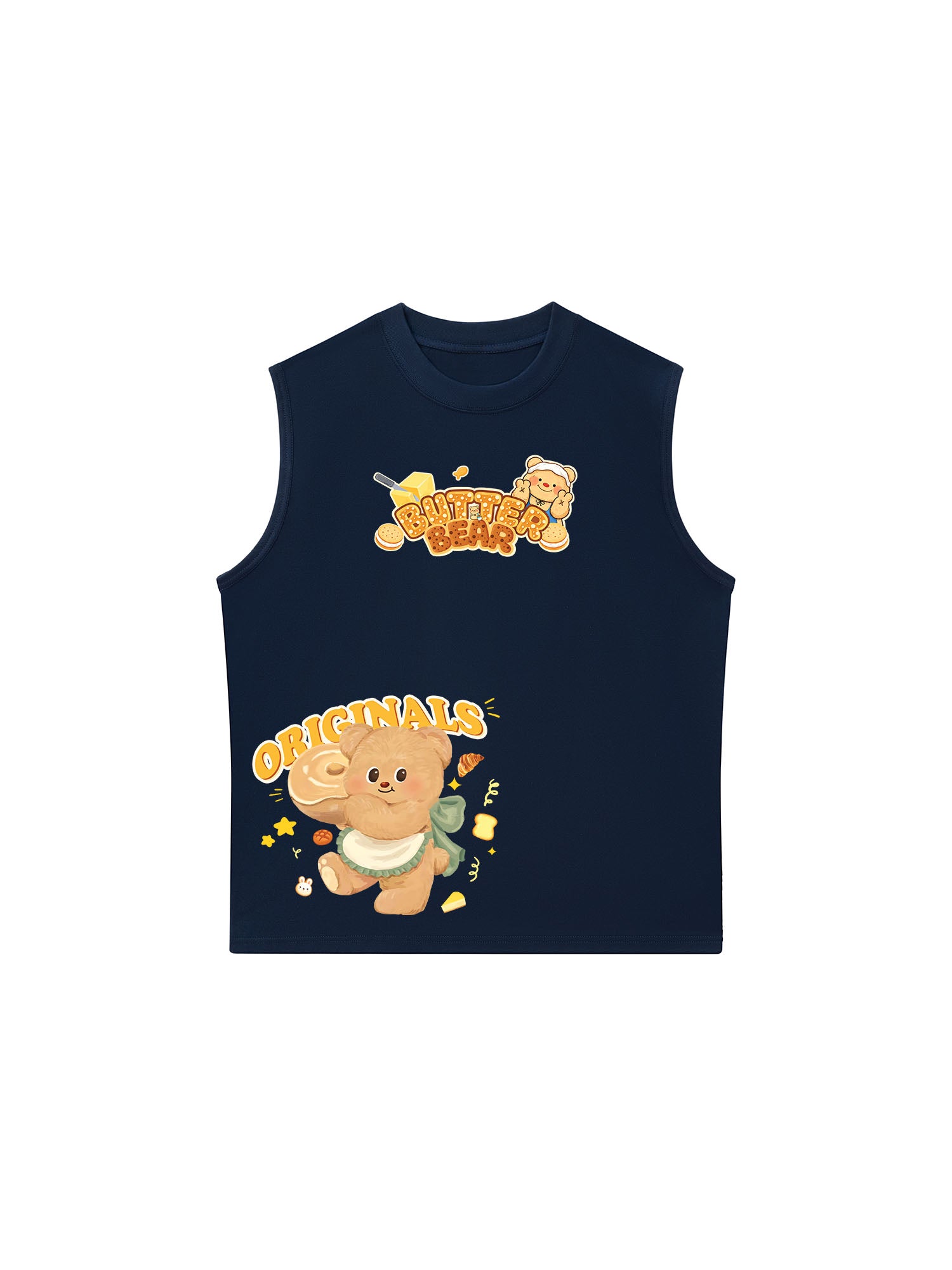 Áo Ba Lỗ Relaxed Fit Teddy Land Butter Bear