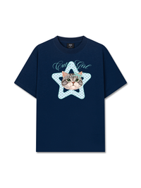 Áo Thun Relaxed Fit Cutie Girl Blue Tiffany