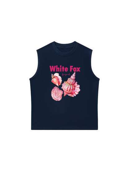 Áo Ba Lỗ Relaxed Fit Ocean White Fox