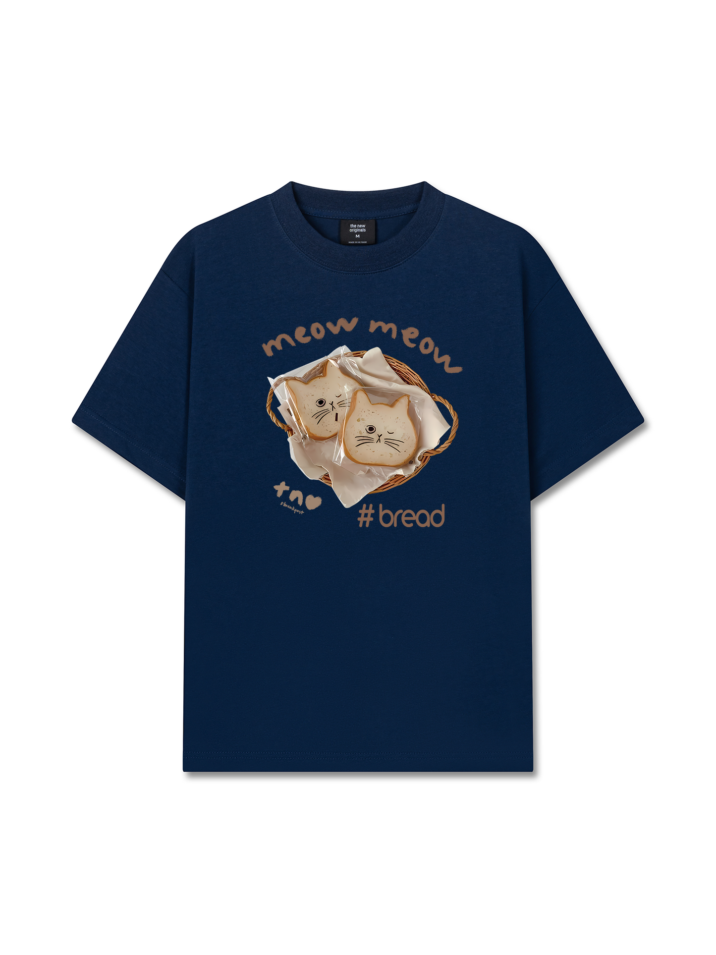 Áo Thun Relaxed Fit Sweet Pastry Meow Meow Bead