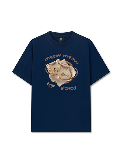 Áo Thun Relaxed Fit Sweet Pastry Meow Meow Bead