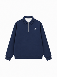 Áo Sweater Polo Nỉ Hai Da Royal Horse Crest