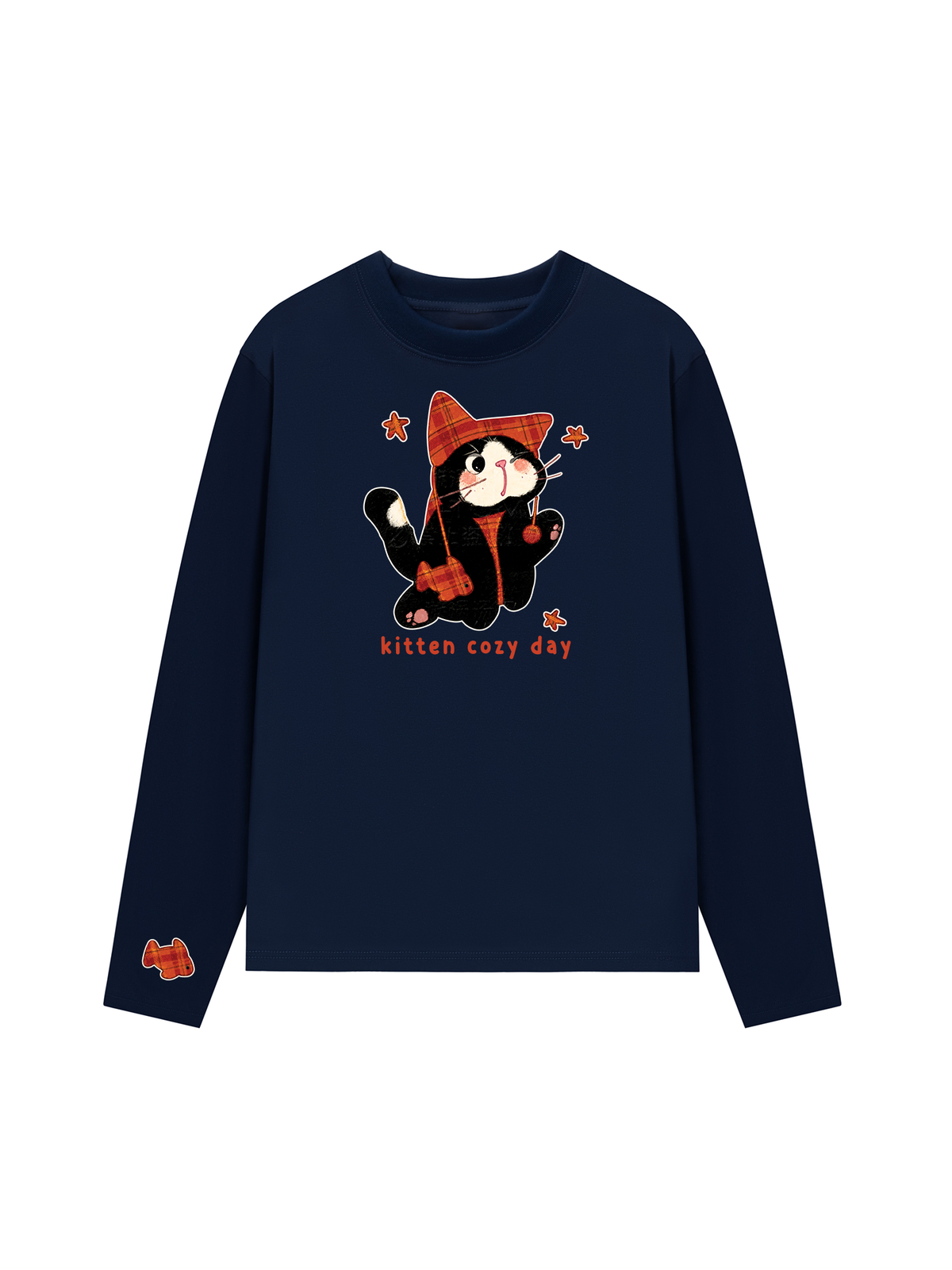 Áo Thun Dài Tay  Kitten Cozy Day