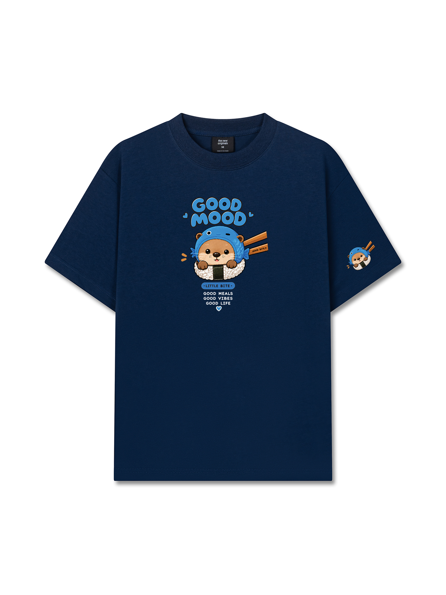 Áo Thun Relaxed Fit Good Mood Sushi Otter