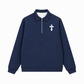 Áo Sweater Polo Nỉ Hai Da Gothic Cross