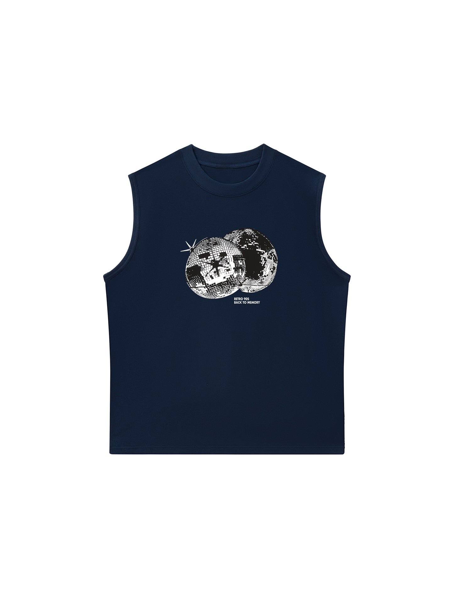 Áo Ba Lỗ Relaxed Fit Retro 90s Disco Ball