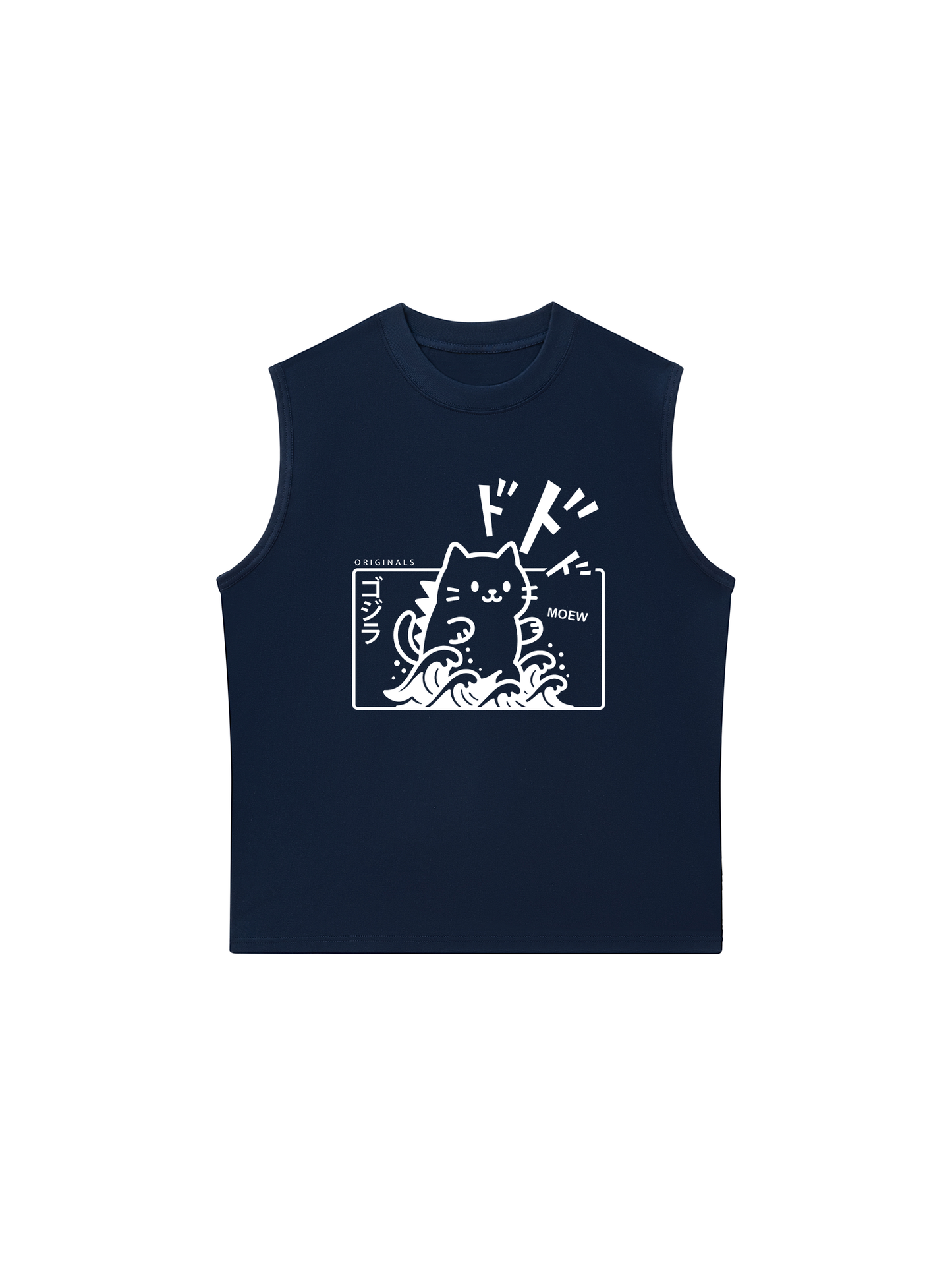 Áo Ba Lỗ Relaxed Fit Japan Spirit Godzilla Meow