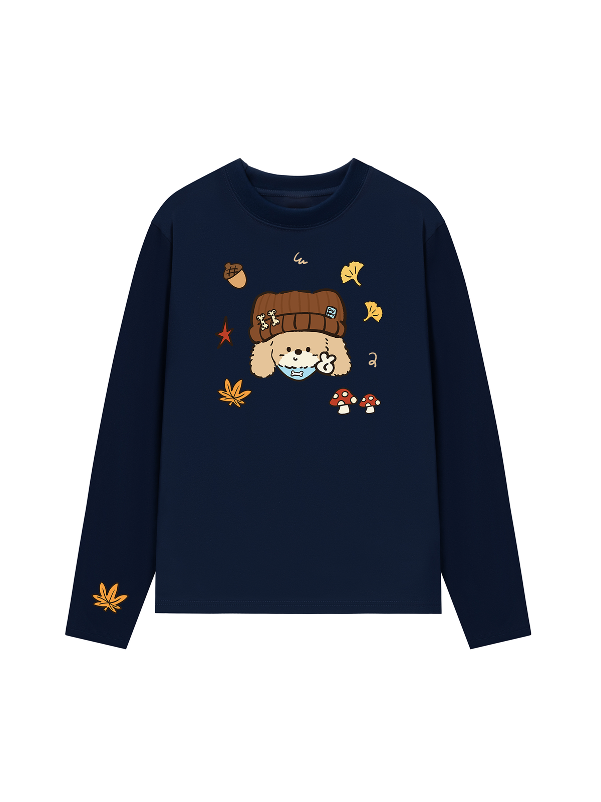 Áo Thun Dài Tay  Cute Puppy Autumn Vibes
