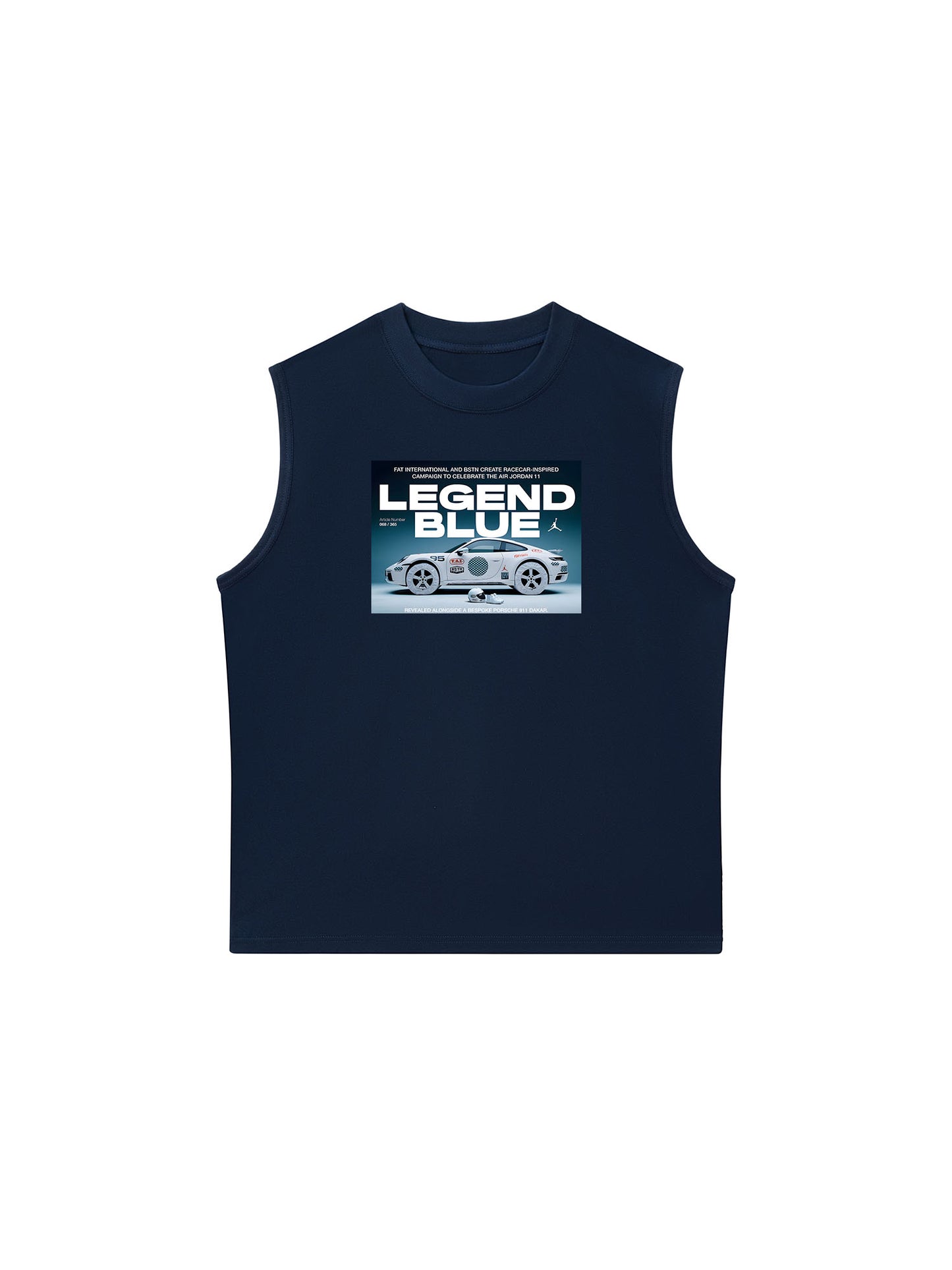 Áo Ba Lỗ Relaxed Fit CAR Porsche 911 Blue Legend