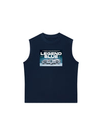 Áo Ba Lỗ Relaxed Fit CAR Porsche 911 Blue Legend