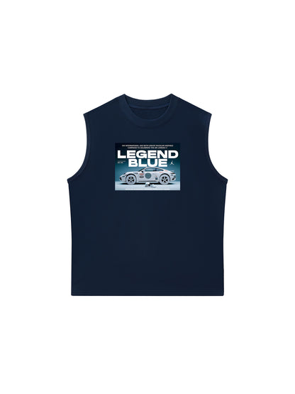 Áo Ba Lỗ Relaxed Fit CAR Porsche 911 Blue Legend