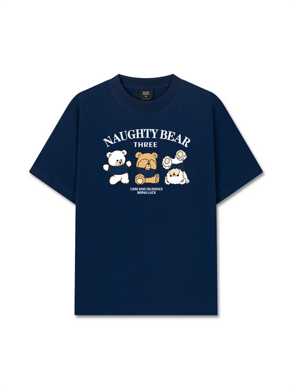 Áo Thun Relaxed Fit Naughty Bear Three