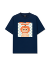 Áo Thun Relaxed Fit Animal Meow Pumpkin