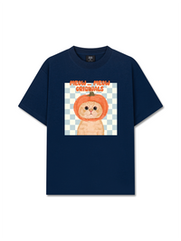 Áo Thun Relaxed Fit Animal Meow Pumpkin