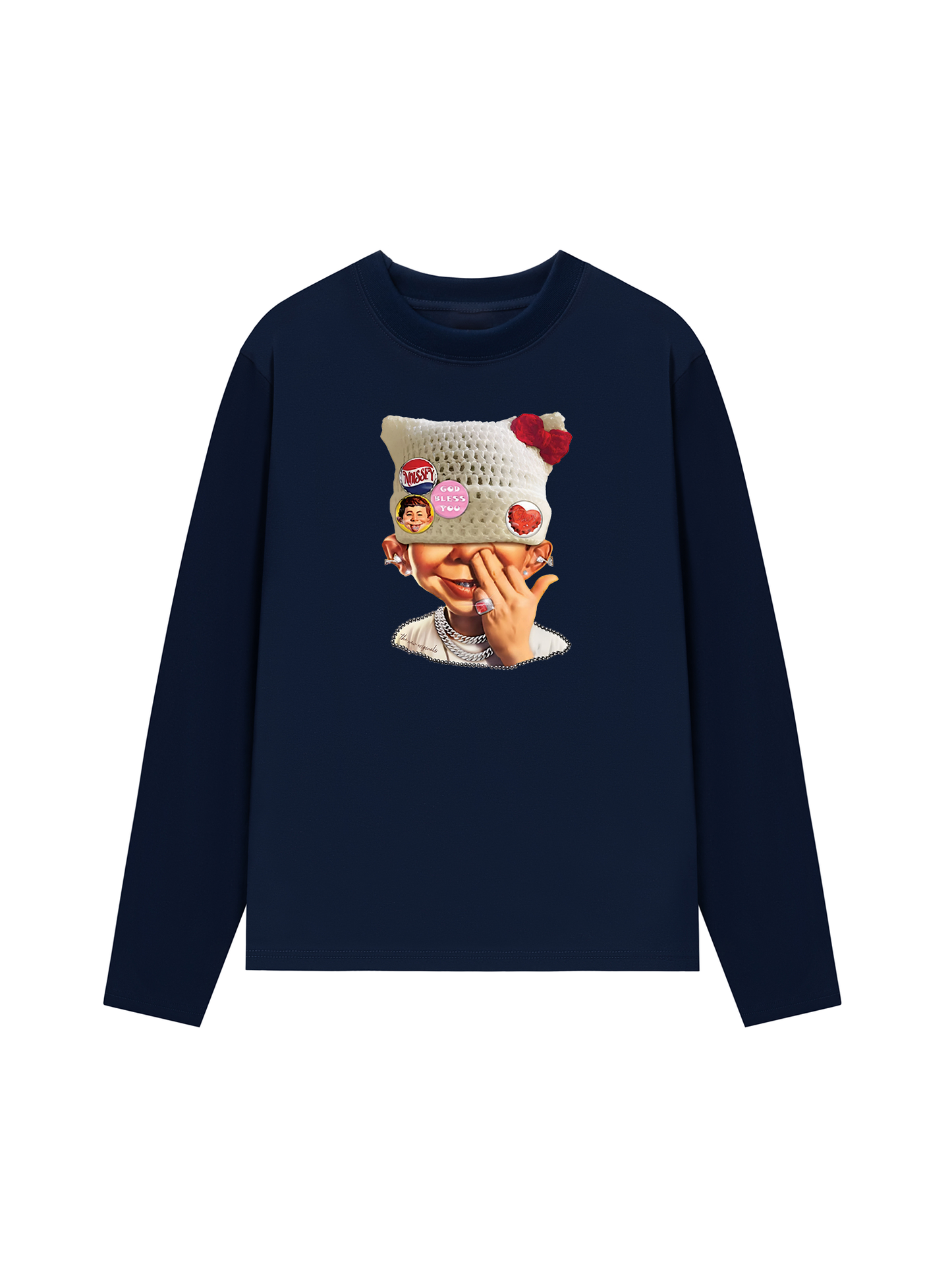 Áo Thun Dài Tay Badge DIY! Bad Boy_s Woolen Hat