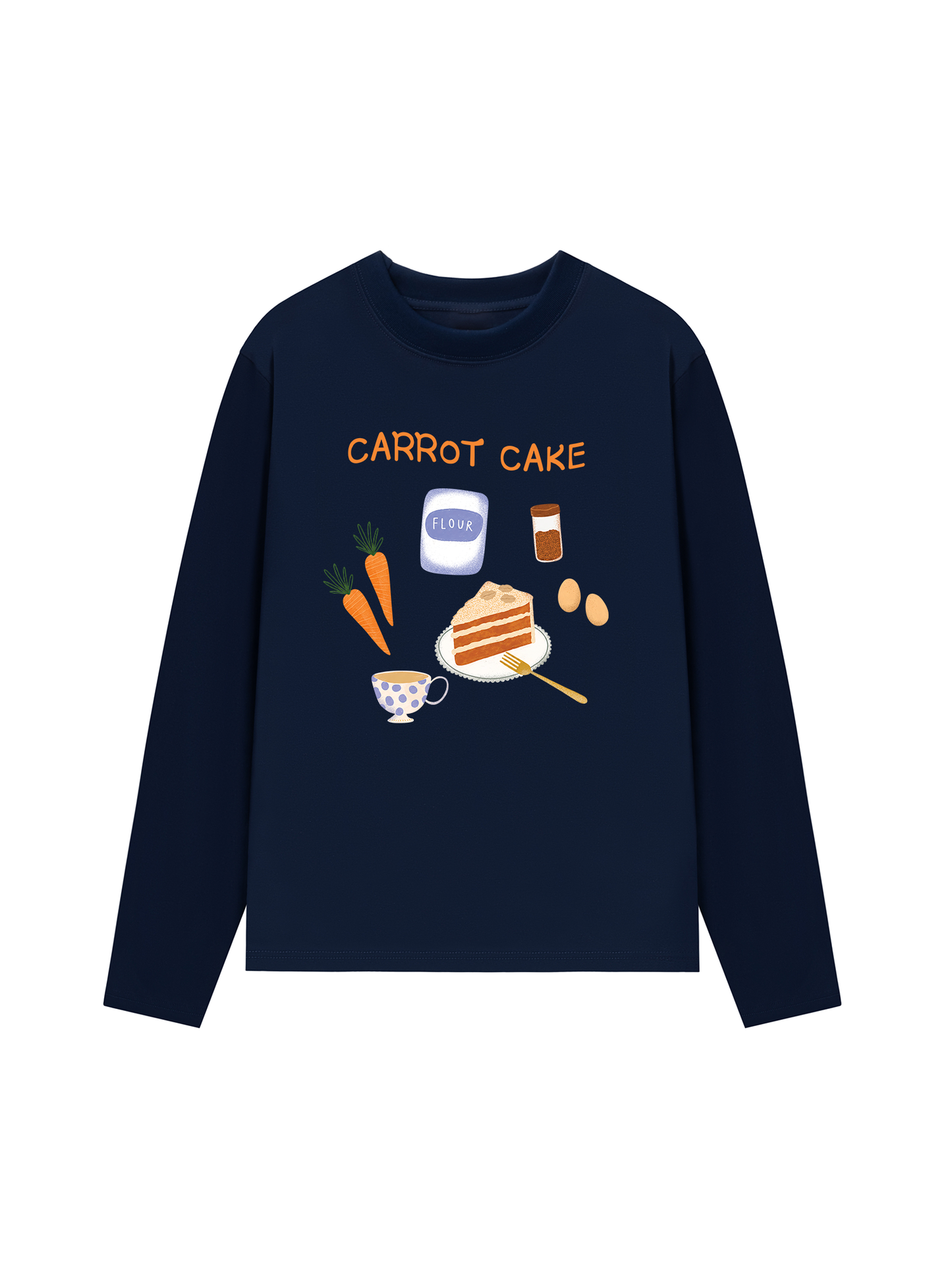 Áo Thun Dài Tay Carrot Cake