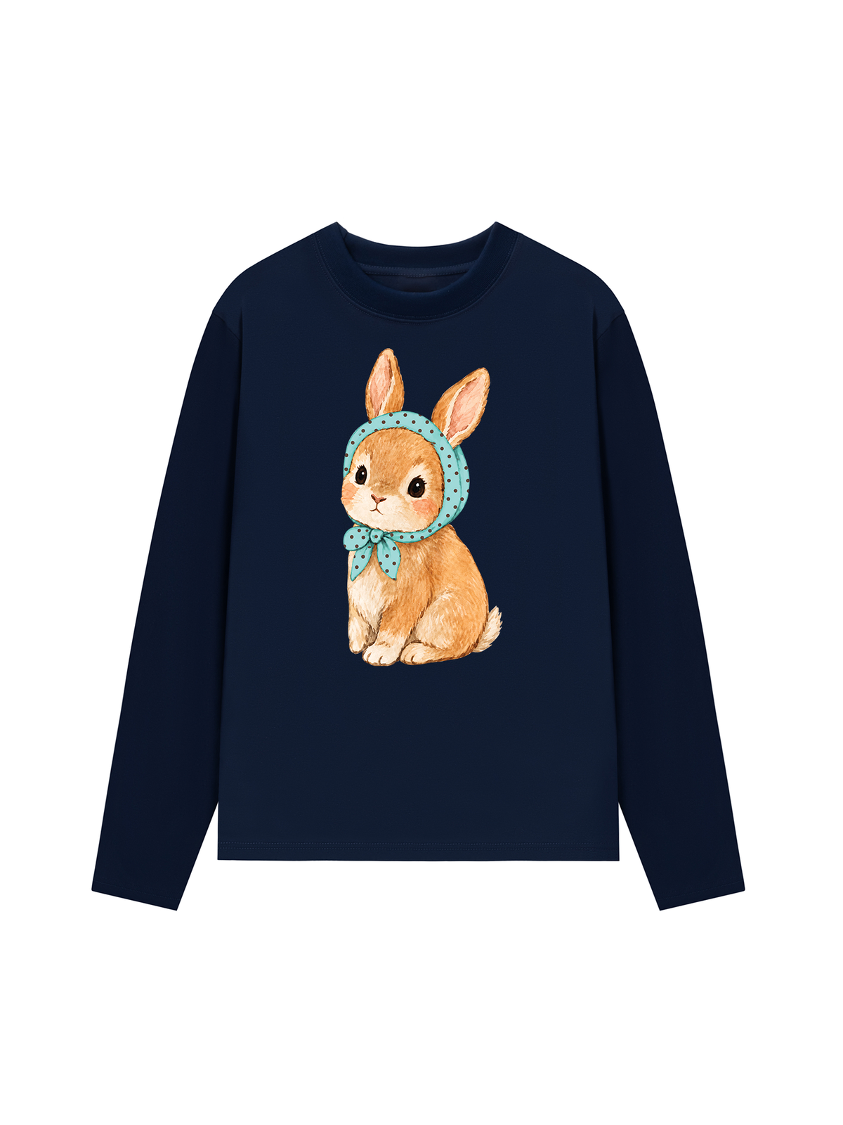 Áo Thun Dài Tay  Blue Tiffany Dotty Bunny