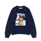 Áo Sweater Nỉ Hai Da Animal Beaver Catches Butterflies